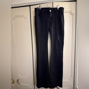 Classic Black Women's Flare/Bootcut Jeans Low to Mid Waisted Stretch SIZE 4